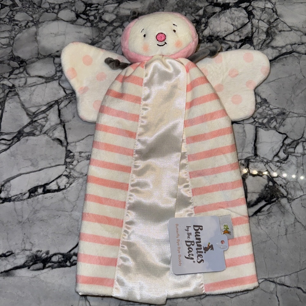 Bunnies By The Bay Lovey Pink Ivory Butterfly Bye Bye Buddy NEW